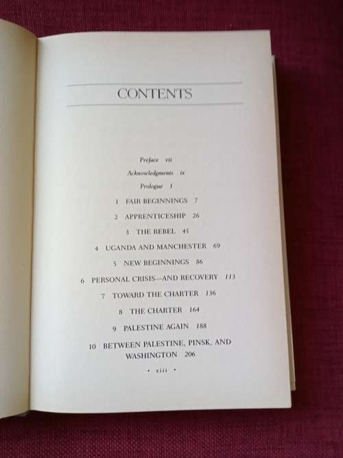 Chaim Weizmann, A Biography by Norman Rose. 1st 1986. H/C with jacket. 520 pp.