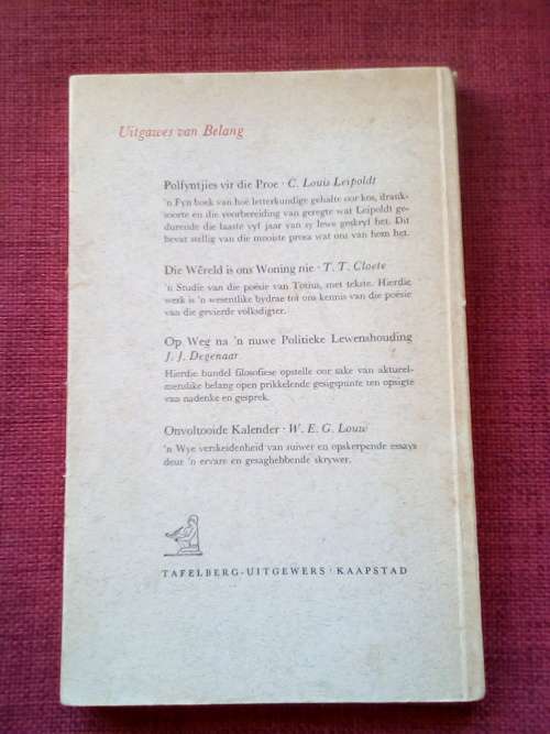 Die Smal Baan deur FIJ van Rensburg. 1ste 1963. S/B. 149 pp.