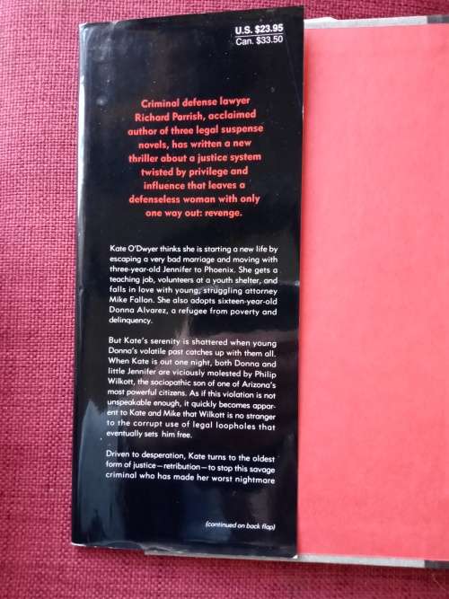 Abandoned Heart by Richard Parrish. 1st edition 1996. H/C with jacket. 355 pp.