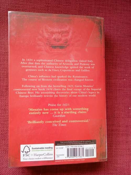1434, by Gavin Menzies. 1st edition 2008. S/C. 368 pp.