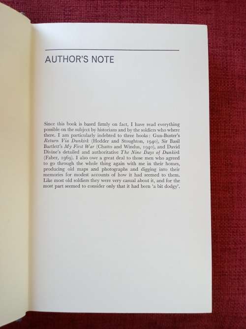 Ride Out the Storm, A Novel of Dunkirk, by John Harris. 1st edition 1975. H/C with jacket. 272 pp.