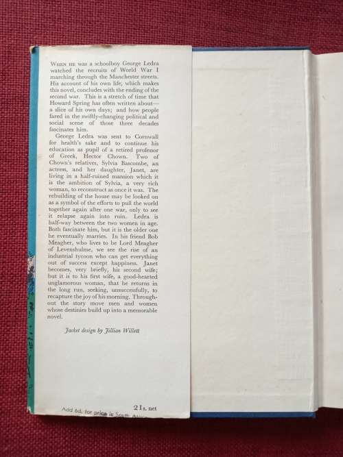 I Met a Lady by Howard Spring. 1st edition 1961. H/C with jacket. 448 pp.