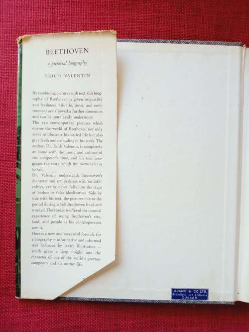 Beethoven: A Pictorial Biography by E Valentin. 1960. H/C with jacket. Large format. 148 pp.
