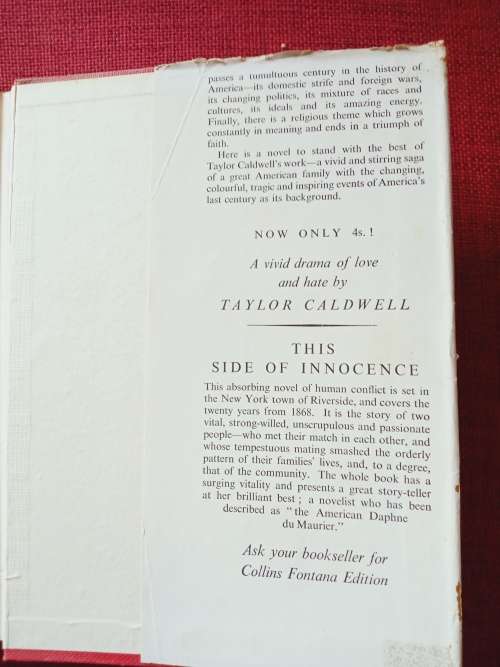 Never Victorious, Never Defeated by Taylor Caldwell. 1st edition 1954. H/C with jacket. 640 pp.