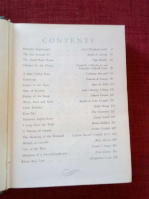 Reader´s Digest Twenty Best Books. 1st edition 1956. H/C. 575 pp.
