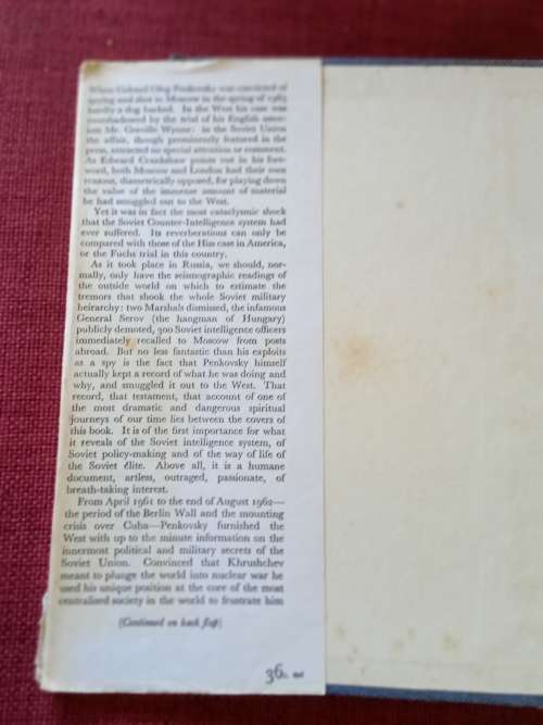The Penkovsky Papers by Oleg Penkovsky. 2nd edition 1966. H/C with jacket. 352 pp.