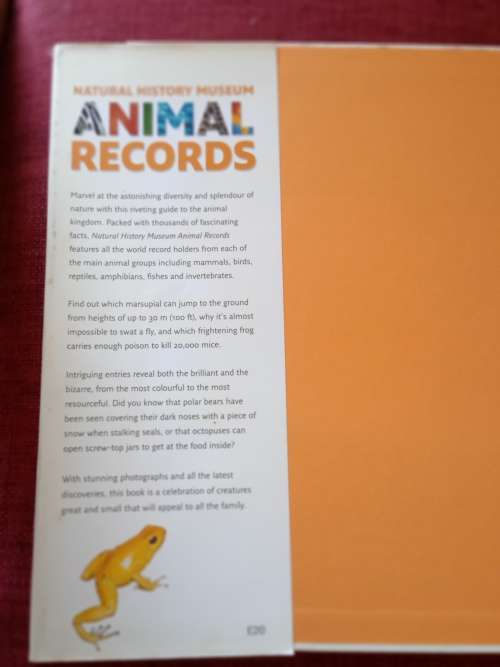 Animal Records by Mark Carwardine. 1st ed 2007. H/C. Large format. Full colour. 256 pp.