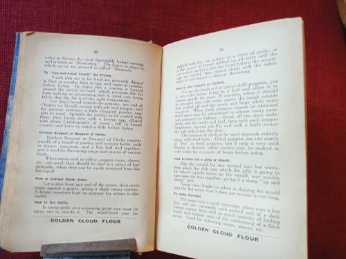 The Household Science Cookery Book by Jeanette C van Duyn. 5th edition 1929. H/C. 610 pp.