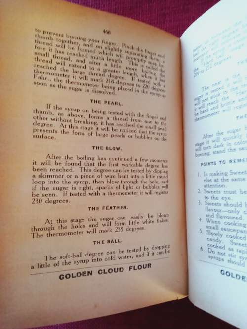 The Household Science Cookery Book by Jeanette C van Duyn. 5th edition 1929. H/C. 610 pp.