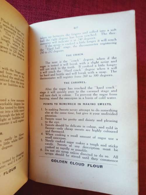 The Household Science Cookery Book by Jeanette C van Duyn. 5th edition 1929. H/C. 610 pp.