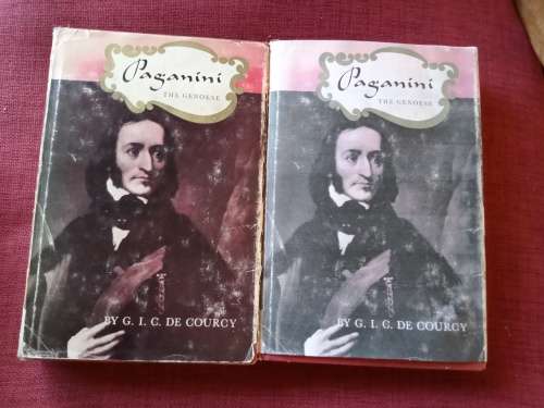 Paganini the Genoese by GIC de Courcy. Vol  1 and 2. 1st edition 1957. H/C with jacket. 431 + 421pp