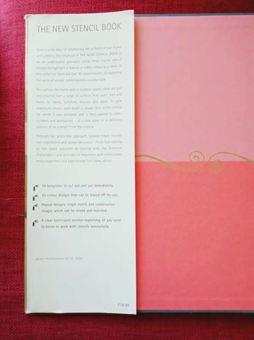The New Stencil Book by Simone Smart. 1st edition 1998. H/C with jacket. Large format. 127 pp.