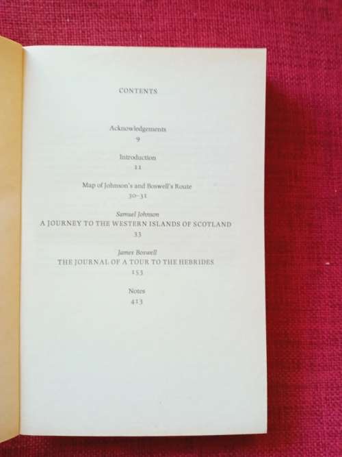 A Journey to the Western Islands of Scotland and A Tour to the Hebrides. Johnson and Boswell.