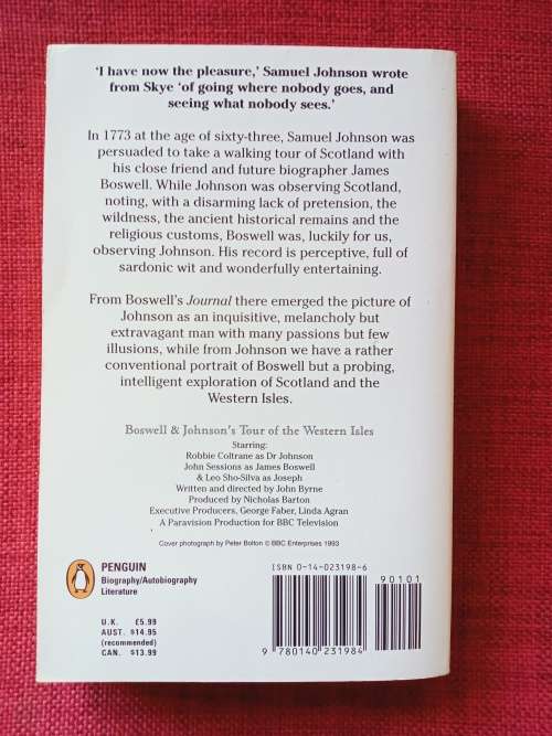 A Journey to the Western Islands of Scotland and A Tour to the Hebrides. Johnson and Boswell.