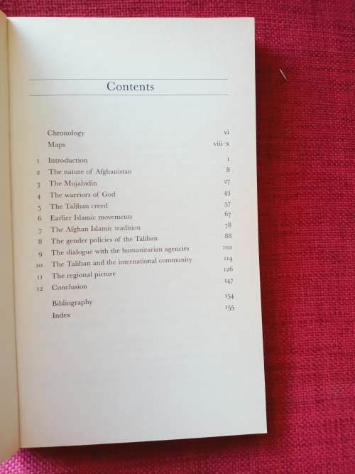 The Taliban by Peter Marsden. 1st edition 1998. S/C. 162 pp.