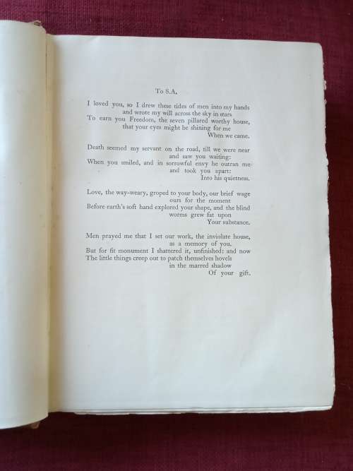 Seven Pillars of Wisdom, A Triumph by TE Lawrence. 1935. H/C. 672 pp.