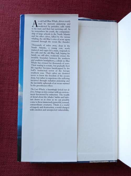 The Last Whales by Lloyd Abbey. 1st 1990. H/C with jackect. 319 pp.