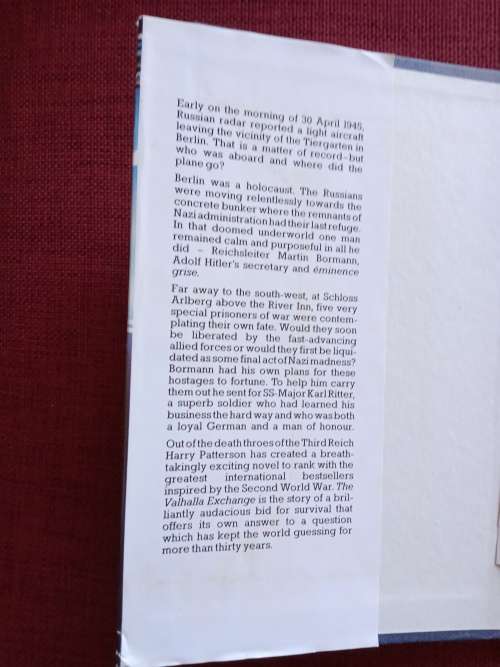The Valhalla Exchange by Harry Patterson. 1977. First BCA edition. H/C with jacket. 223 pp.