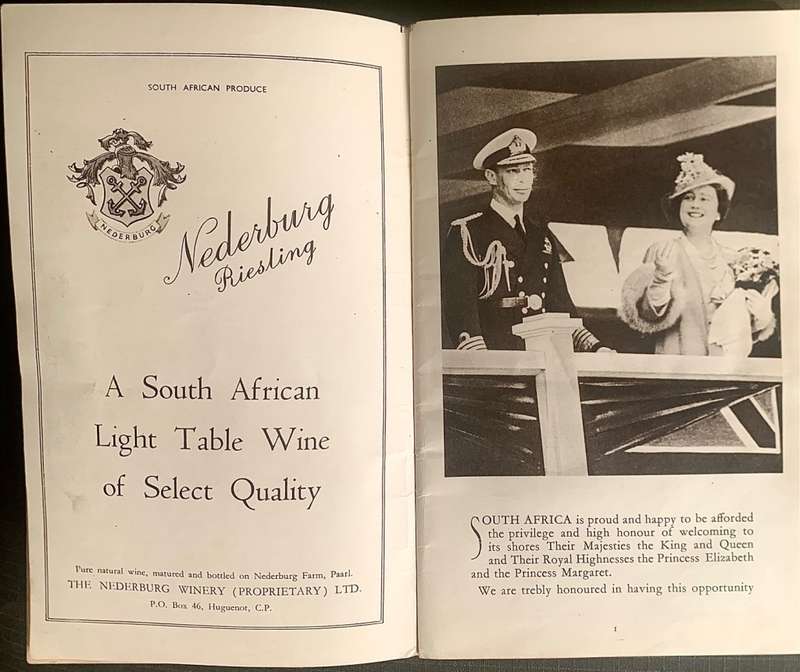 Souvenir of the Royal Tour 1947. Good condition. Softcover. 56 pp.
