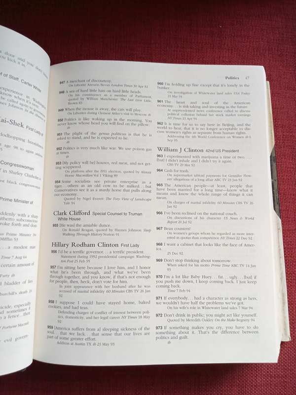 Simpsons Contemporary Quotations, by JB Simpson. Revised edition 1997. H/C. 657 pp.