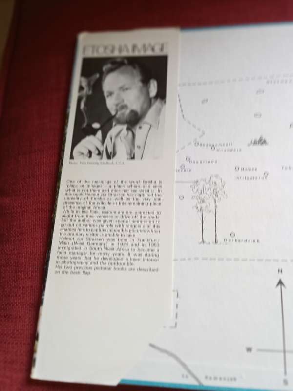Etosha Image, by Helmut Zur Strasse. Signed 1st edition 1974. Large format H/C with jacket.