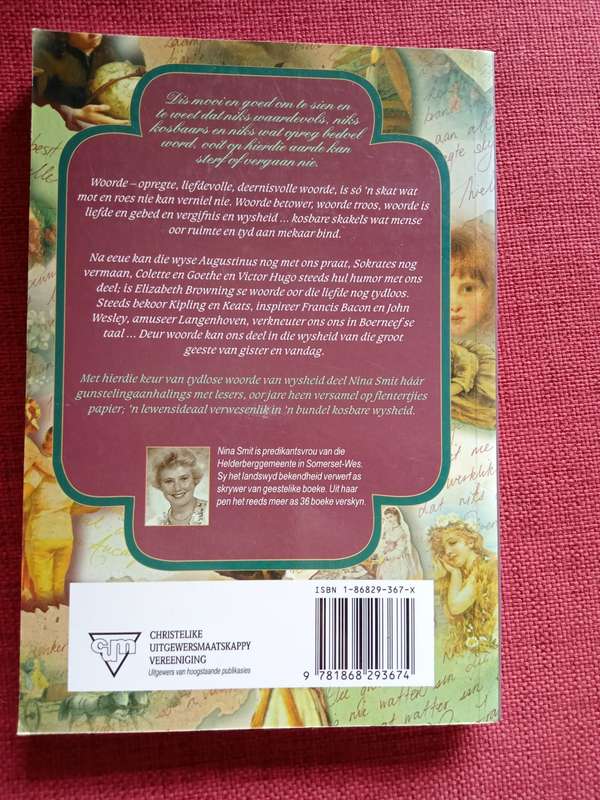 ´n Keur van Wysheid deur Nina Smit. 1996. Sagteband. Soos nuut. 297 pp.