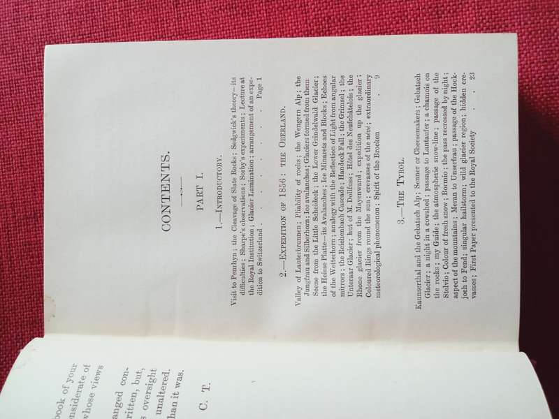 The Glaciers of the Alps by John Tyndall. 1896. Hardcover, no jacket. Good condition. 445 pp.