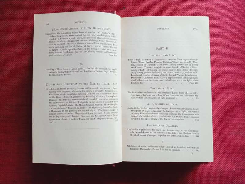 The Glaciers of the Alps by John Tyndall. 1896. Hardcover, no jacket. Good condition. 445 pp.