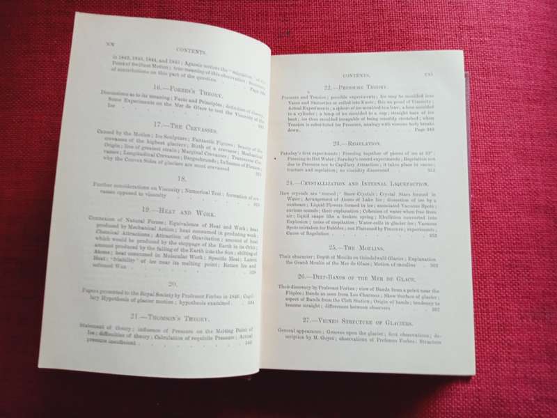 The Glaciers of the Alps by John Tyndall. 1896. Hardcover, no jacket. Good condition. 445 pp.
