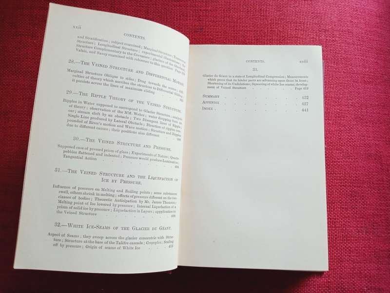 The Glaciers of the Alps by John Tyndall. 1896. Hardcover, no jacket. Good condition. 445 pp.