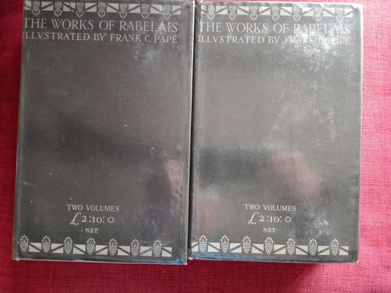 The Works of Rabelais, Volume One & Two. 1933. Both books hardcover and large format.