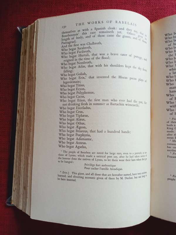 The Works of Rabelais, Volume One & Two. 1933. Both books hardcover and large format.