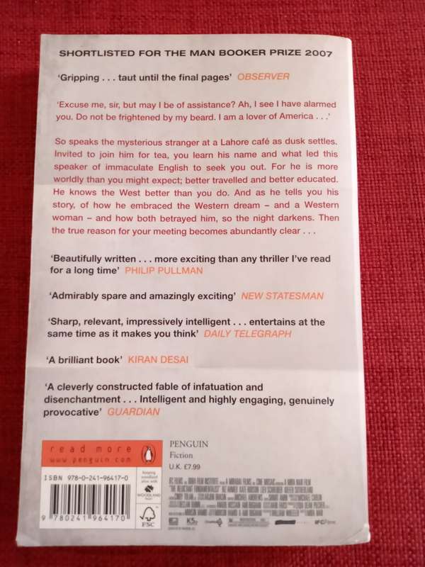 The Reluctant Fundamentalist by Mohsin Hamid. Penguin Paperback 2013. 209 pp.
