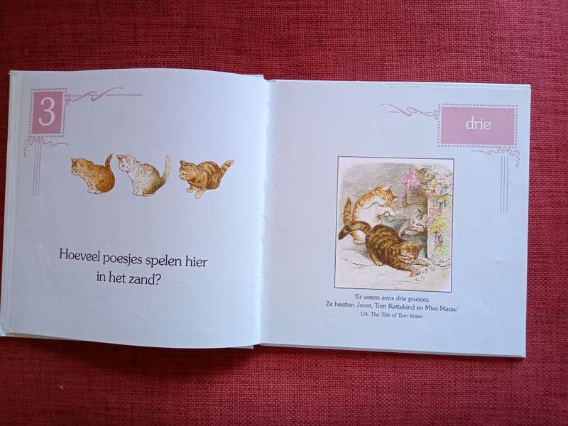 Peter Rabbit 1 2 3 deur Beatrix Potter. Nederlands. H/B. 32 pp.