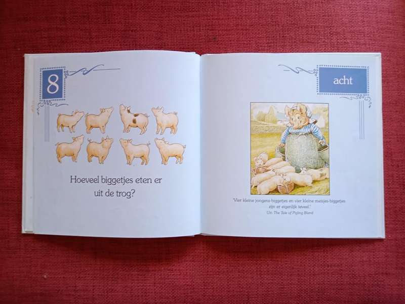Peter Rabbit 1 2 3 deur Beatrix Potter. Nederlands. H/B. 32 pp.