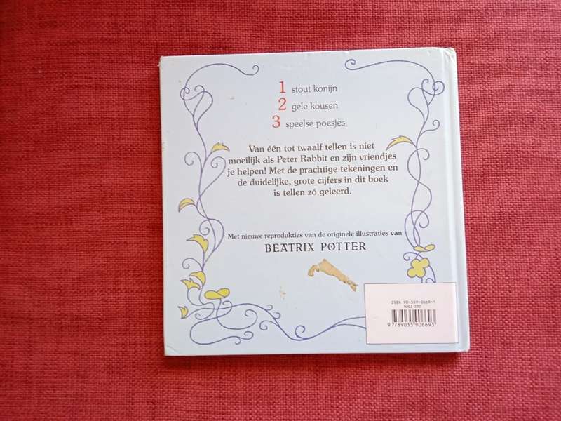 Peter Rabbit 1 2 3 deur Beatrix Potter. Nederlands. H/B. 32 pp.