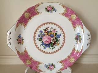 ROYAL ALBERT LADY CARLYLE CAKE PLATE