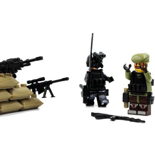 Minifigures SWAT Team With Military Weapons & Accessories 100% LEGO Compatible