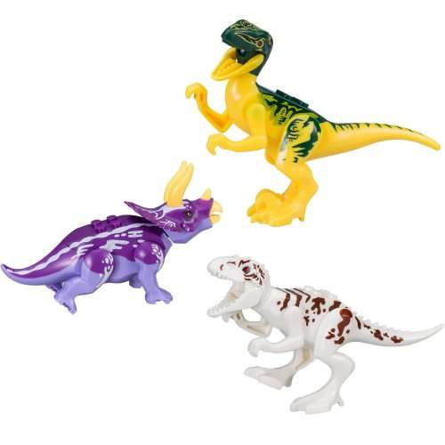 Jurassic Dinosaur Building Block Set 100% LEGO Compatible - Set of 8