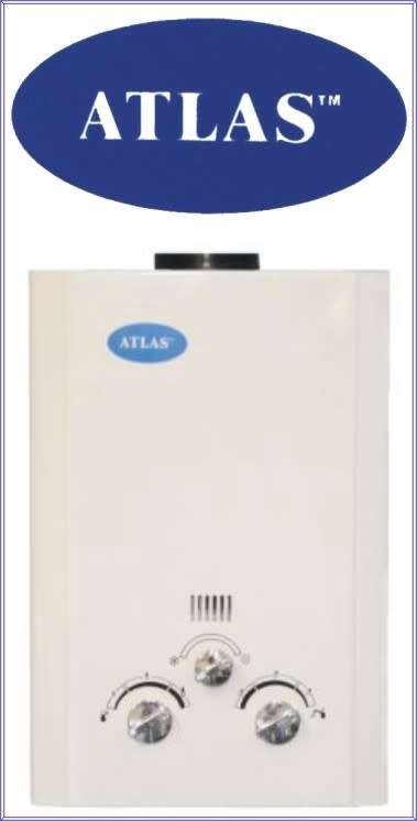 8l Atlas Gas Water Heater/ Geyser