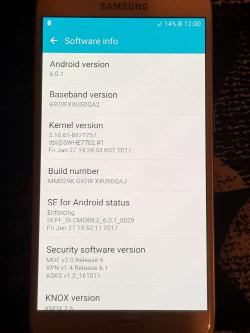 Samsung S6 FLAT SM-G920F White