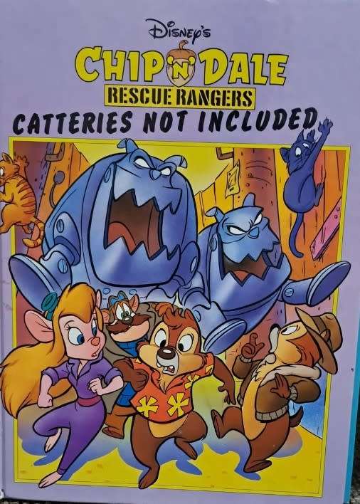 Walt Disney Chip & Dale rescue rangers Catteries not included kids children youngster story book