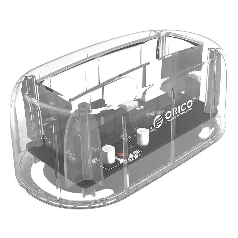 ORICO USB-C 2.5 / 3.5 HDD | SSD Dock Transparent hard drive docking station