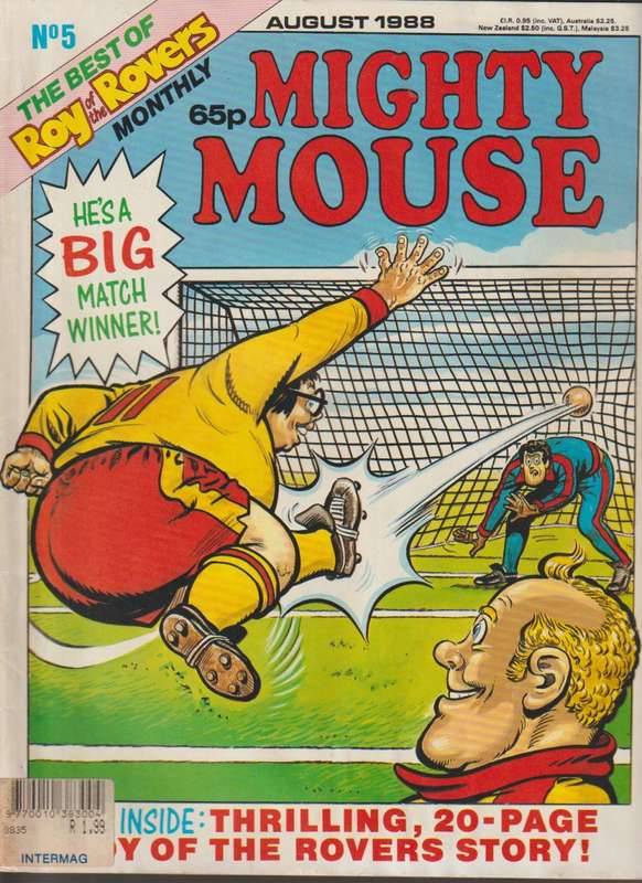 Roy of the Rovers Mighty Mouse #5 (1988) comic book vintage rare comic collectable (DC Marvel)