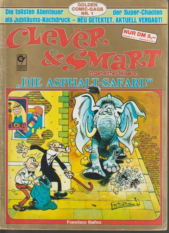 Golden comic gags Clever & Smart #1 die asphalt safari German comic book