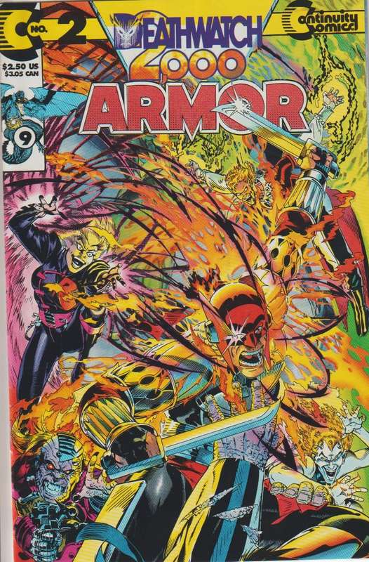 Continuity Comics Armor (1993 2nd Series) #2 comic book  rare old vintage collectable