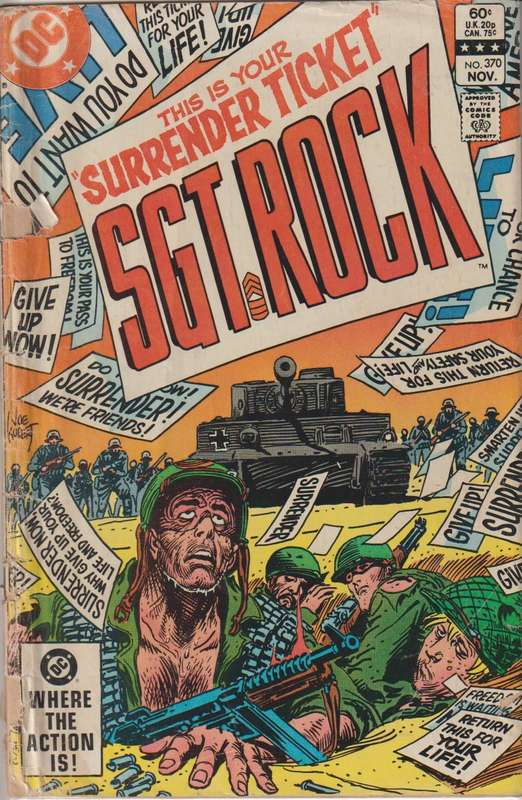 DC Comics Sgt Rock #370 (1977) rare old vintage collectable marvel
