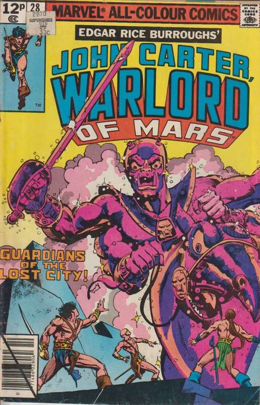 Marvel Comics John Carter Warlord of Mars (1977 Marvel) #28 vintage rare collectable