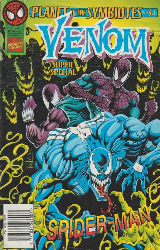 Marvel Comics Spiderman Planet Of the Symbiotes Venom part 3 RARE South African Printing
