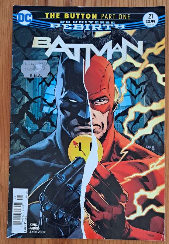 DC comics Batman The Button part one #21 (2016) universe rebirth collectable